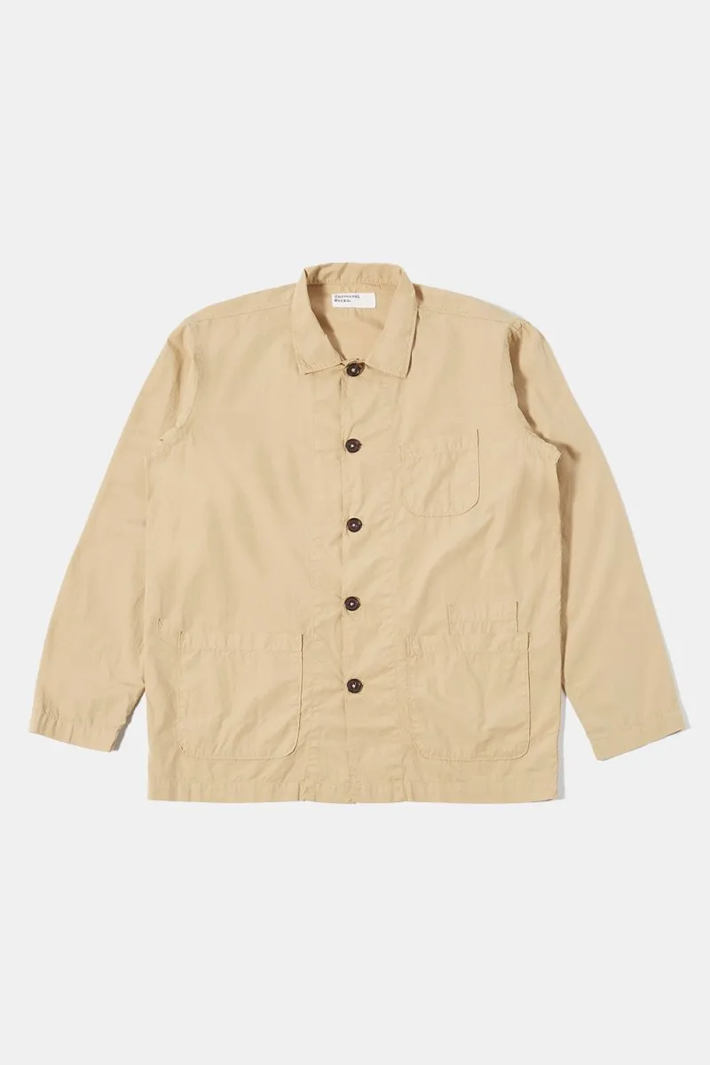 Universal Works Bakers Summer Poplin Overshirt (Sand)