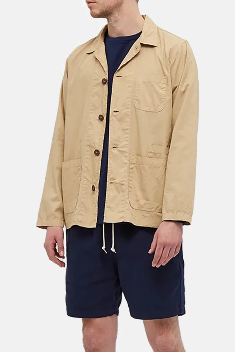 Universal Works Bakers Summer Poplin Overshirt (Sand)