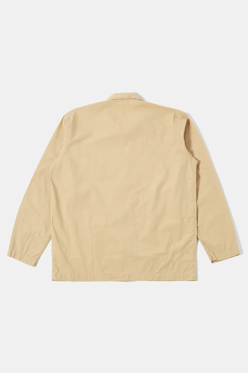 Universal Works Bakers Summer Poplin Overshirt (Sand)