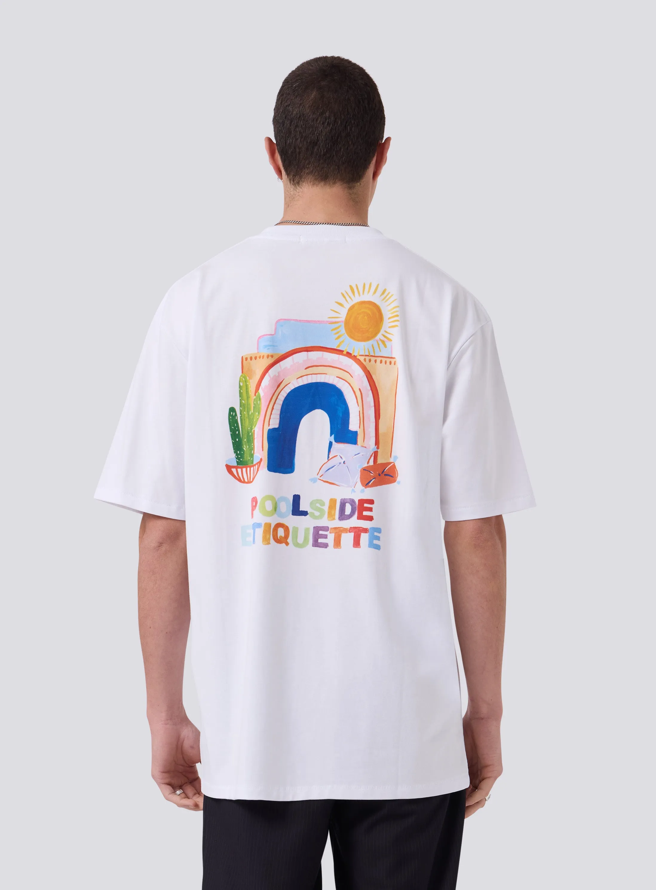 Watercolour Tee White