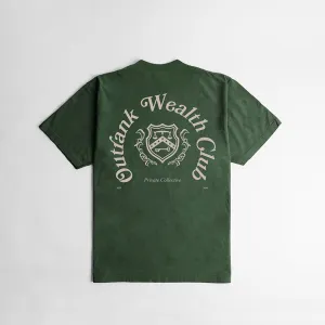 Wealth Club '10 Ultra Heavyweight T-shirt- Moss