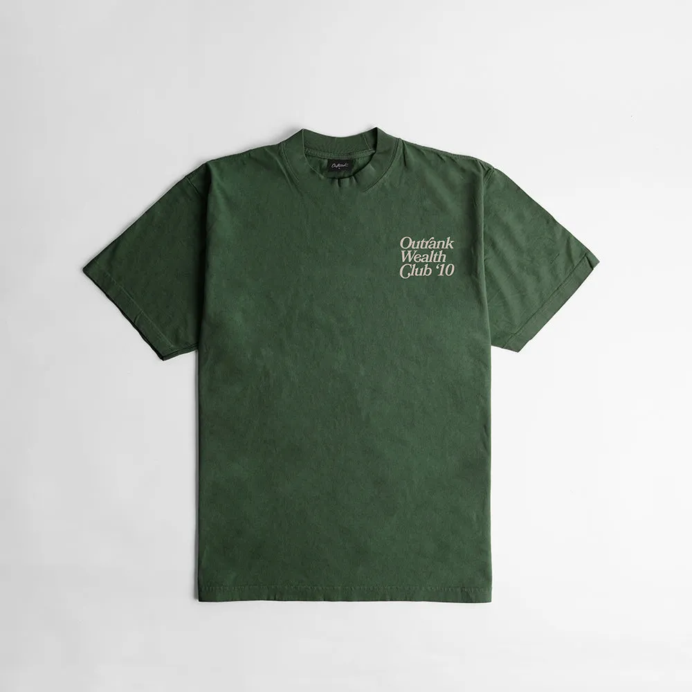 Wealth Club '10 Ultra Heavyweight T-shirt- Moss